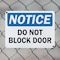 Signmission Do Not Block Door, 14 in W x Rectangle, Plastic OS-2PACK-NS-P-1014-L-19530 - alternate 4